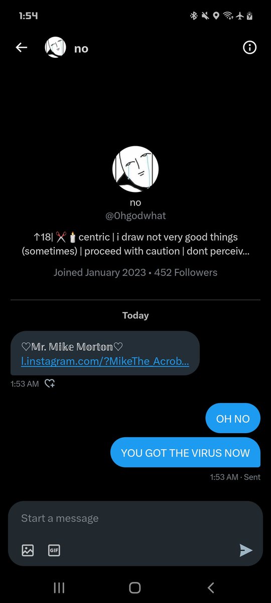 TitsOutMedic's tweet image. MY FRIENDS GOT THE BOT NOOOOO. If you have this happen and the bot sends someone a link in ur dms. Change ur password.
@0hgodwhat @norxmandia @lucabalsa8300