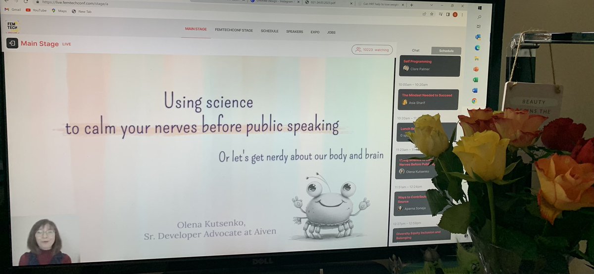 Sharon Boxer (@1offginger) on Twitter photo Looking forward to this session <a href="/femtechconf/">FemTechConf π©πΎβπ»π©βπ»π©π½βπ»π</a> π on using science to calm your nerves before public speaking.
#FemTechConf #publicspeaking #womeninSTEAM #SaturdayMotivation Looking forward to this session <a href="/femtechconf/">FemTechConf π©πΎβπ»π©βπ»π©π½βπ»π</a> π on using science to calm your nerves before public speaking.
#FemTechConf #publicspeaking #womeninSTEAM #SaturdayMotivation
