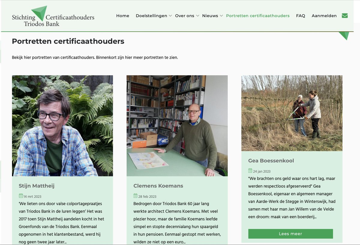 LeylaIsWatching's tweet image. …htingcertificaathouderstriodosbank.nl/portretten-cer…
#certificaathouder #certificaatschandaal #RinnooyKan #Triodos @triodos