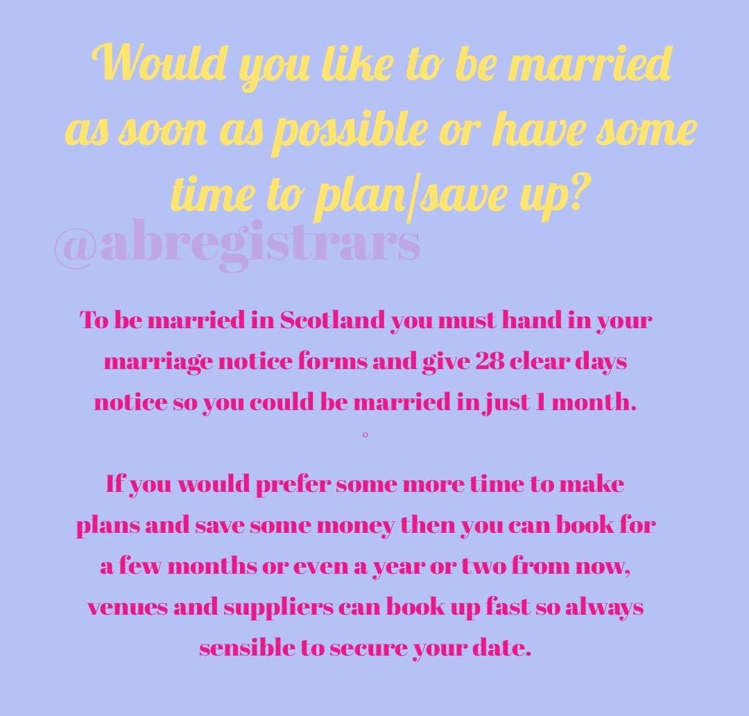 abregistrars's tweet photo. Want to get married but not sure where to start?
The 4 W's (when, where, who & why) can be a good place to start to get the basics together.
Lets start with when...
#abregistrars #abplace2wed #weddingquestions #when https://t.co/ZnS5i09o5D