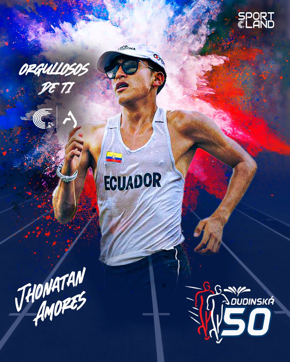 SportlandC's tweet photo. Gran participación de Jhonatan Amores en el #Dudinska50, mejorando su marca personal en los 35km y clasificando al Mundial de Budapest. 🏃🏾‍♂️💪🏼🔥  #TeamSportland https://t.co/sQ4g5pA2Nr
