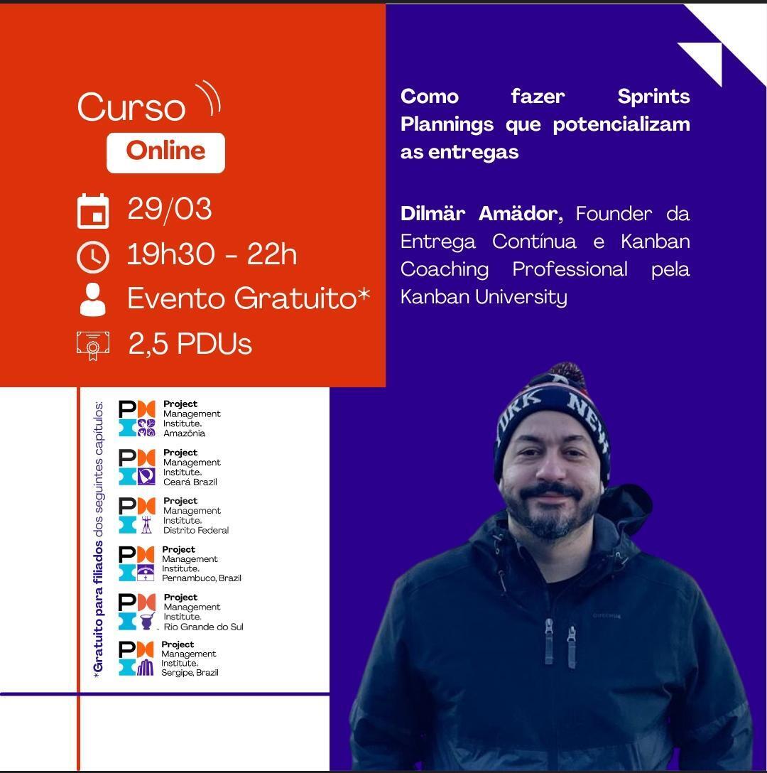 PMISergipe's tweet photo. Como azer Sprints Plannings que potencializam as entregas
Dilmär Amädor, Founder da Entrega Contínua e Kanban 
Coaching Professional pela Kanban University

#pmi #pmise #projetos #pmbok #pmp #project #gestão https://t.co/DNRYUKMWy2