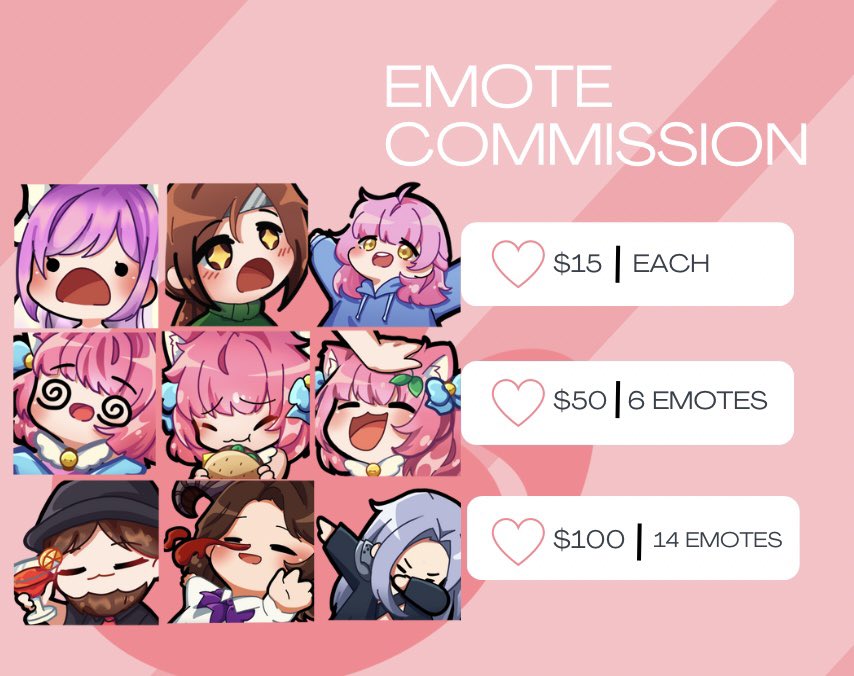 UPDATED COMMISSION SHEET🌸🌸
- terms and conditions below💗