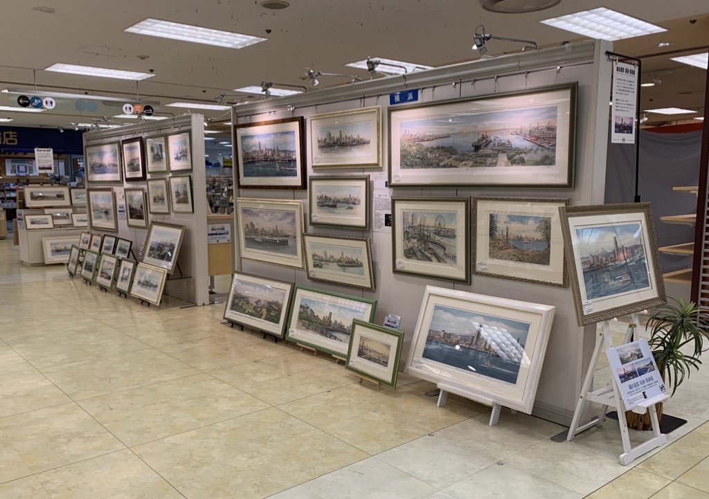 織田義郎 原画・版画展 3月27日（月）までの開催です！ 新作の横浜