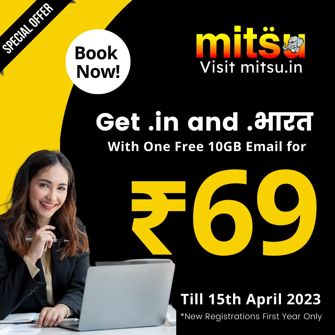 Book your domain from mitsu.in today!