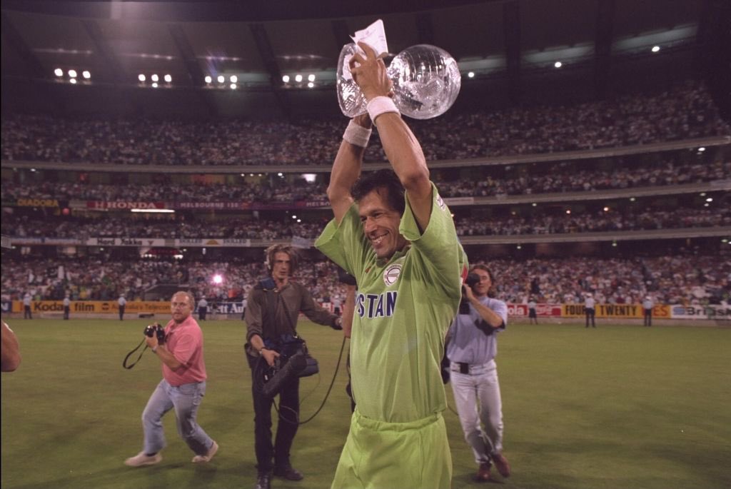 iShaheenAfridi's tweet photo. 25/03/1992 - The greatest day of our cricket history!

Goosebumps every time watching clips of that win. Elite display of self belief and confidence, especially by the cricket role model Imran Khan!

#PakistanZindabad https://t.co/qSlcZr3eEC