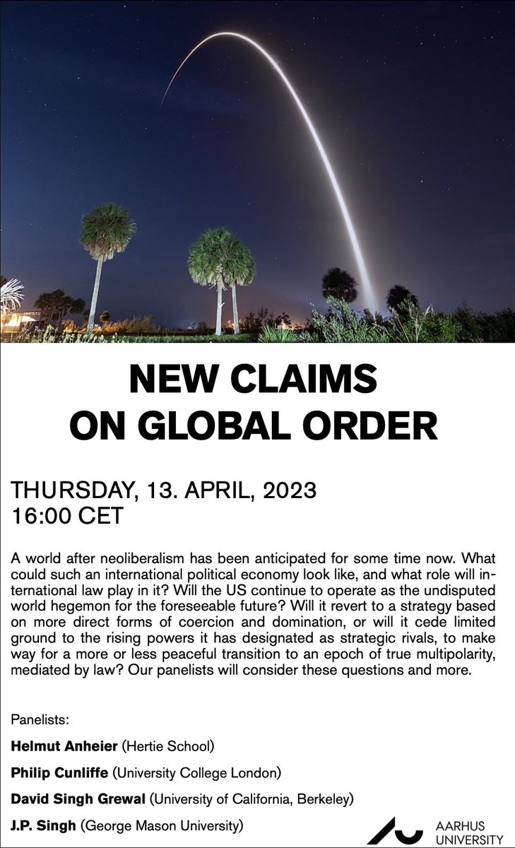 Aarhus University Seminar: Beyond Neoliberalism tweet media