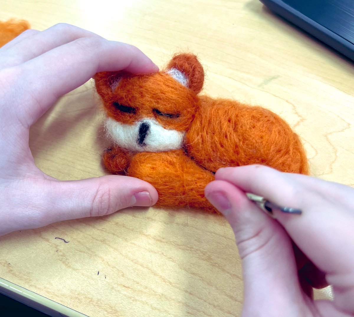 8th graders have been Needle Felting! This has become my favorite unit to teach! These are made completely out of felted wool. @BAM_MS_Official @krhackett #needlefelting #feltedwool #fiberarts #art #arted #artteacher #middleschoolart #k12artchat #creatures #feltedanimals