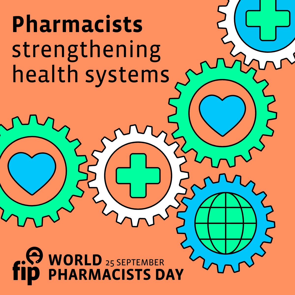 “#Pharmacists strengthening health systems” will be the theme of #WPD2023 on 25/09, FIP announced today. The global campaign is led by FIP each year. Prepare to join us! bit.ly/3DaPWww #WorldPharmacistsDay