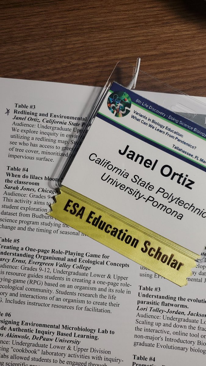 Excited to present my educational resource at the ESA LDC share fair! #LDC2023