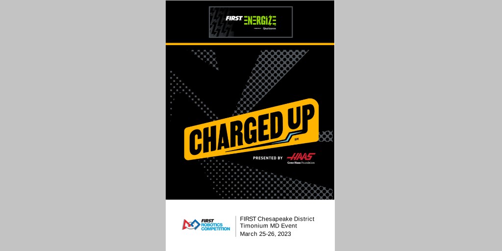 Looking for #FIRSTChesapeake District Timonium MD Event info like the match schedule or team rankings? Check out our electronic event program here ow.ly/kk8050NrTHJ or on the event page.
#FRCrobotics #chargedup #omgrobots