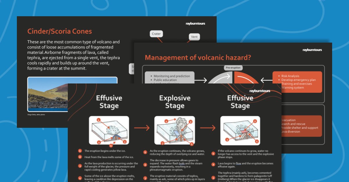 RayburnTours's tweet image. Effusive or explosive? 
Good question! And to help your students brush-up on their info, we’ve created your FREE posters, case studies, activity sheets and a presentation over here: ow.ly/10wi50Naj5J

 #RayburnTours #FreeTeacherResources #EffusiveOrExplosive?