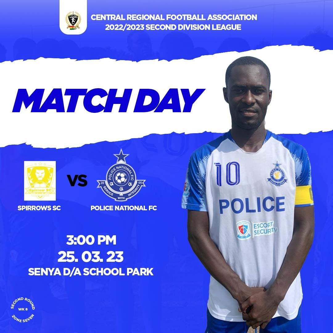 PNationals_fc's tweet photo. 𝓜𝓪𝓽𝓬𝓱 𝓓𝓪𝔂... 

🏆: #CRFADiv2
🆚 :  Spirrows SC
🕒 : 15:00GMT
📝 : #SpirrowsPolice ⚽️
🥁 : #CRFADiv2wk8

#TeamPolice 💙
#WeArePolice👮🏾‍♂️
#PNFC
#BringBackTheLove https://t.co/i2YgwgMJKe