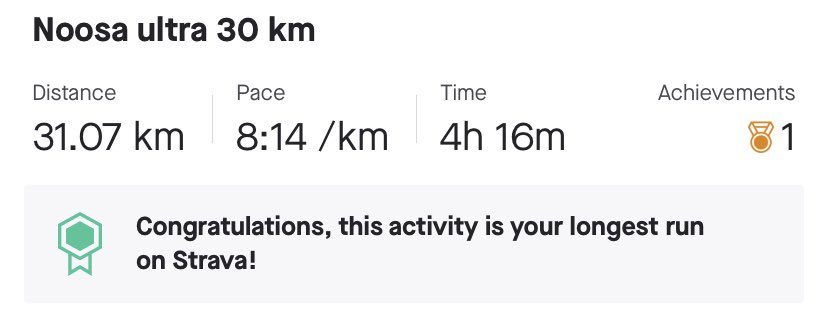 TheSasquatchFF's tweet photo. Did a thing today. Was super tough. Proud of myself, longest distance I’ve run by 7km. Next target is 50km. 💪🏻 #dohardshit https://t.co/tSlWKVrn9Z