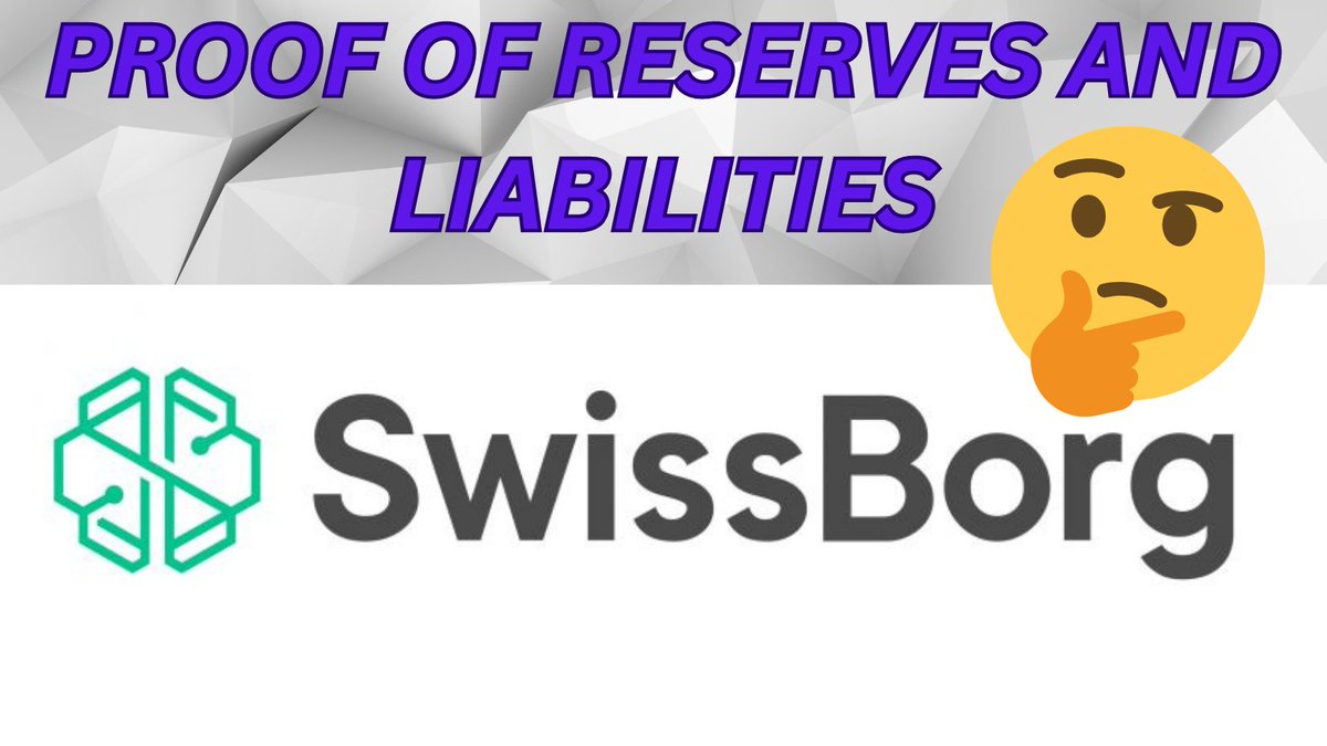noBSbtcCRYPTO's tweet photo. @swissborg is about to provide #ProofOfLiabilities #POL. This is the only way to furnish a fully transparent #ProofOfReserves #POR.
The goal is to make this available by Q1 2023.
Check the link for more details. #CHSB🇨🇭
#Crypto #BTC
But what is it?
1/
https://t.co/pwi8bzR6ao https://t.co/lJNTcyl7PR