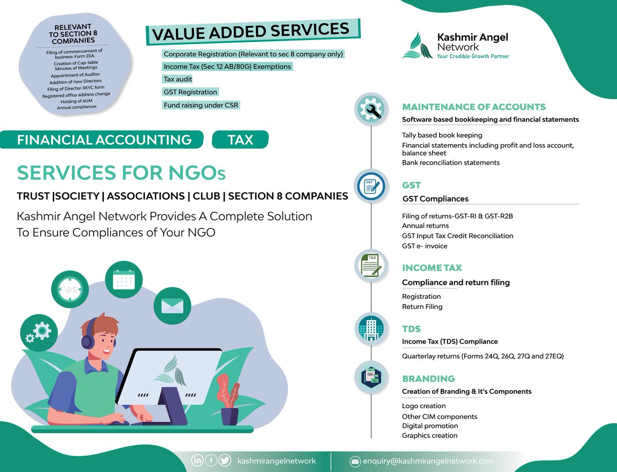 Kashmir_Angels's tweet photo. Offering a range of services to support NGOs in their important work.
#NGOsupport #SocialImpact #ngo #KAN #innovation #expertise #ngoservices https://t.co/ROlWMWRWr8