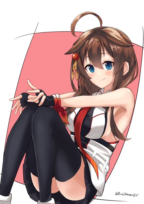 #艦これ #いつ海 #イラスト #時雨#絵柄が好みって人がいたらいいなぁ 時雨改三あとちょいでアニメが始まるので 