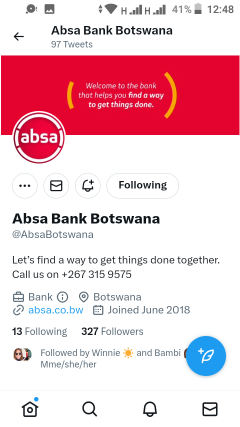 LadySouljar's tweet photo. @bambi_trimom @AbsaBotswana #AbsaBotswana 🇧🇼
#WeLoveAfricanaCity ❤️
#AbsaDigitalBanking 📲
#GetThingsDone 🔝
#Diragatsa ☑️ https://t.co/GP46ofOa2e
