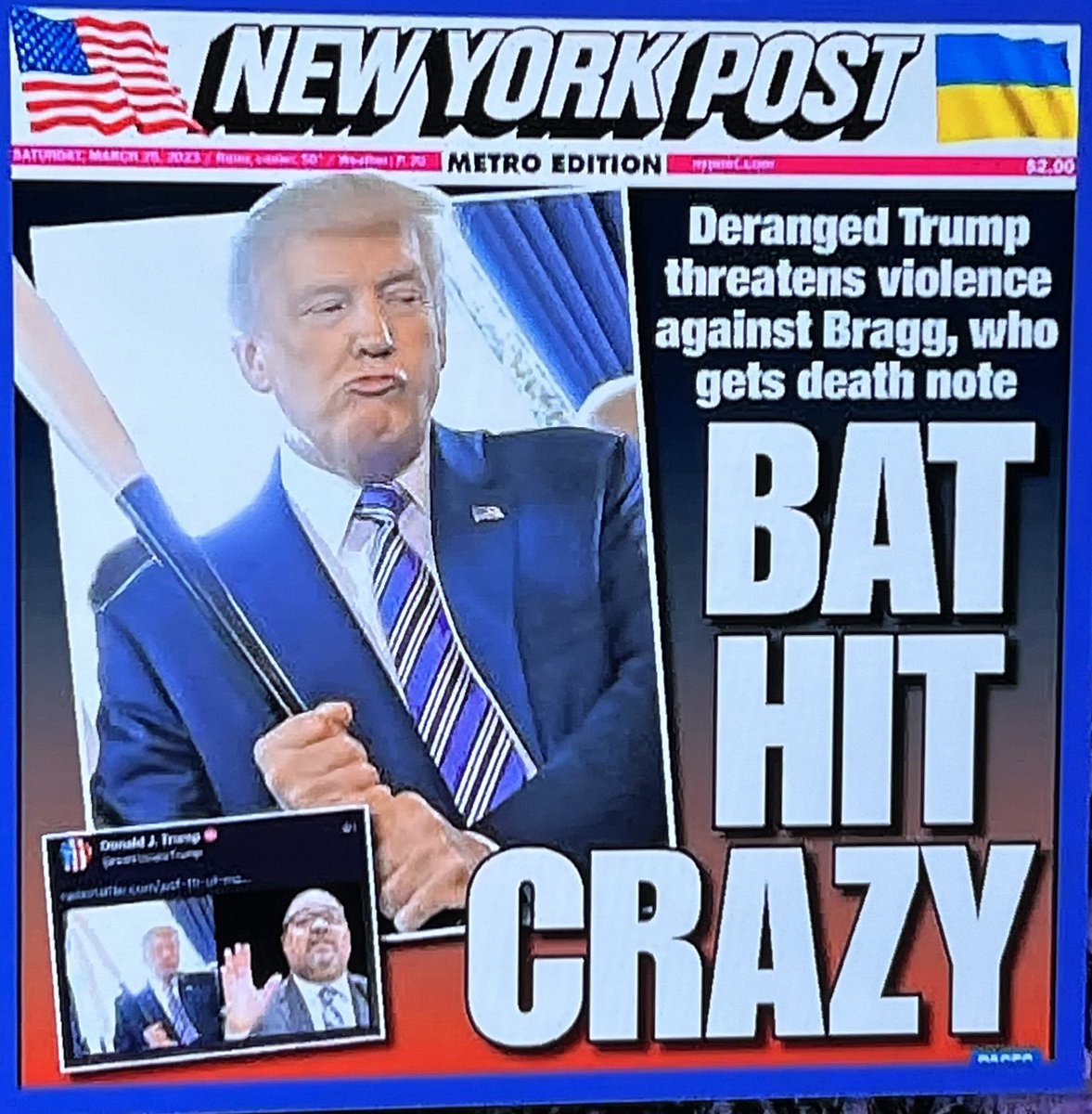 👀 The front page of today’s <a href="/nypost/">New York Post</a>. It looks like Rupert Murdoch is finally ready to ditch Trump.