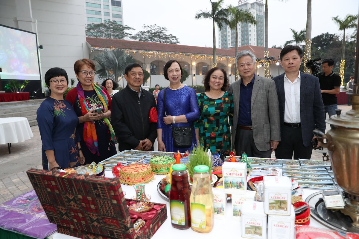 azerinviet's tweet photo. Photos with friends from Novruz Bayram celebrations in Hanoi, March 18, 2023. Special pleasure was to meet dear friends - Vietnamese studied in Azerbaijan 30-40 years ago. They had special mission in our historic friendship. https://t.co/bhh518H8zj