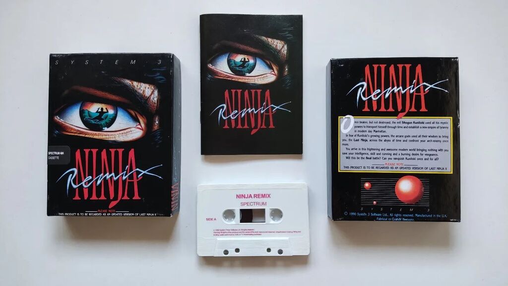 Faliorn's tweet photo. Sinclair ZX Spectrum: Ninja Remix

#instagamerspain #retrogames #retrogaming #zxspectrum #sinclair #spectrum #ninjaremix #lastninja2 #system3 

Ninja Remix is to be regarded as an updated version of Last Ninja 2.

That's what the box says. There was a ti… https://t.co/rfwLI92LKM https://t.co/39xvtiG9b2