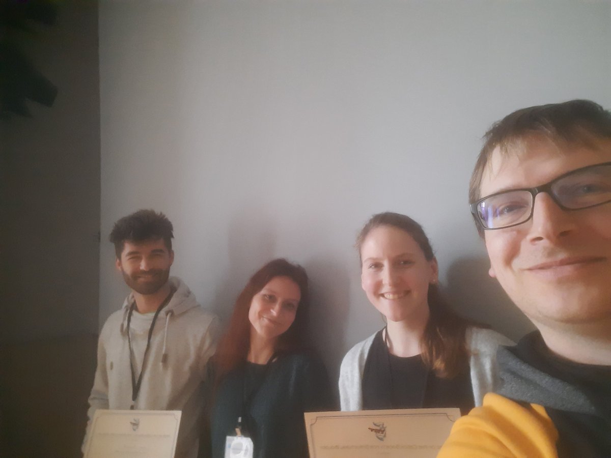 structbio_cssb's tweet photo. Best posters: Zuzana Trebichalska @PlevkaLab Michaela Novotna @IBT_CAS Julius Zemanik @muni_cz Congratulations! #XIXDiscussions https://t.co/oxELIhF6jM