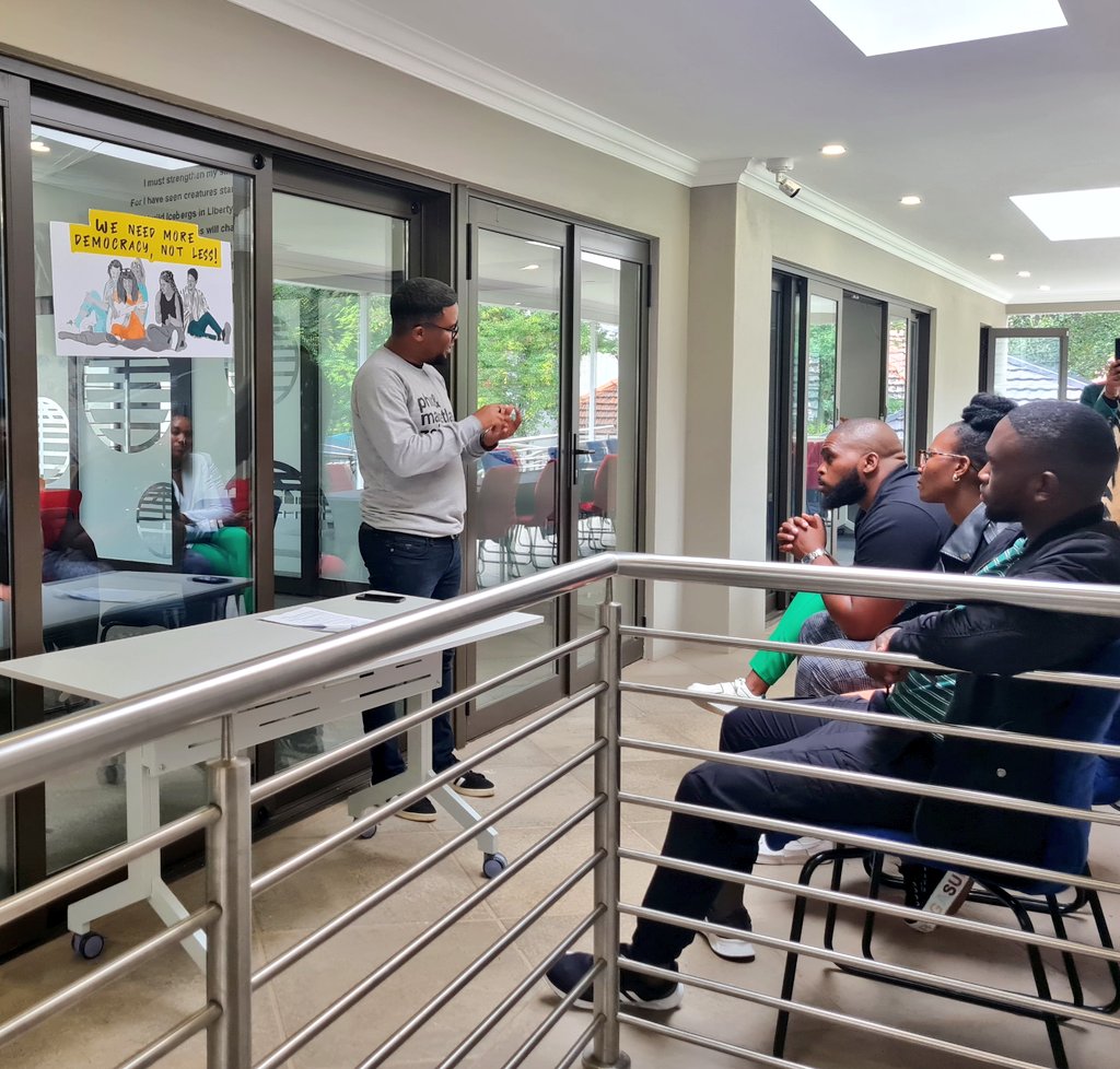 FES_SouthAfrica's tweet photo. The persistence of inequality casts a dark shadow over SA's democracy. What is the relationship between #inequality and #democracy?
The #FHAS22 cohort discussed why, almost 30 years of democracy, South Africa remains the most unequal country in the world. https://t.co/CXgLaKJlxL