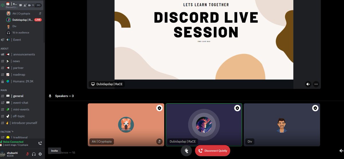 SShukuchi's tweet photo. #CryptopiaWeeklySessionD3
Discord live session here at @CryptopiaOFCL https://t.co/idEFfRna2E