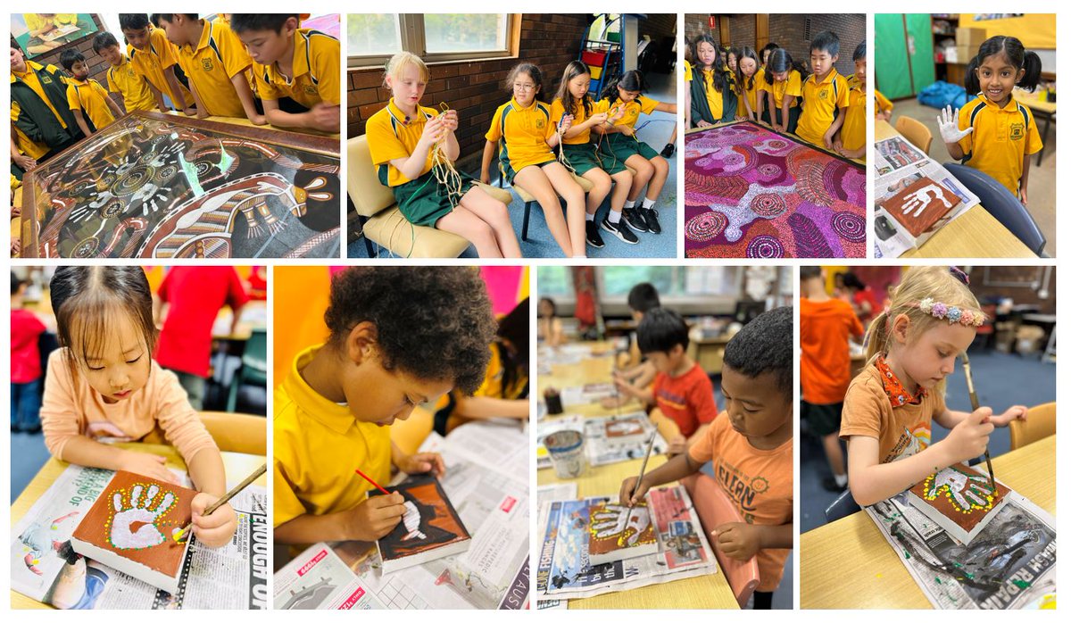 We love
Appreciating &amp; Creating 
Cross hatching &amp; Dot painting
Weaving &amp; Yarning 😍
#LoveWhereYouLearn #culture #art #IndigenousInspired
<a href="/janholt07/">Jan Holt</a> <a href="/mskellynewtown/">Ms Kelly Art Teacher</a>