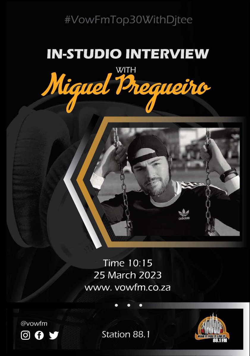 MigsPregueiro's tweet photo. I’ll be on @vowfm from 10h15 chatting all things #WaySheMoves 🔥🎶 https://t.co/NndymH0fbB