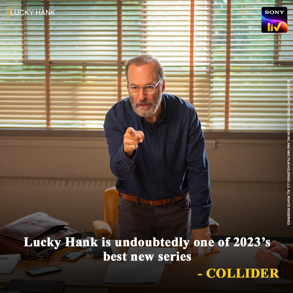 SonyLIV's tweet photo. The results are out, and Professor Hank has passed with flying colours. 🎊
#LuckyHank streaming now on Sony LIV - https://t.co/pY60YTKEmL
#LuckyHankOnSonyLIV
#BobOdenkirk #MireilleEnos #SuzanneCryer #CedricYarbrough #DiedrichBader #OliviaScottWelch #SaraAmini https://t.co/YsmC7MsqVD