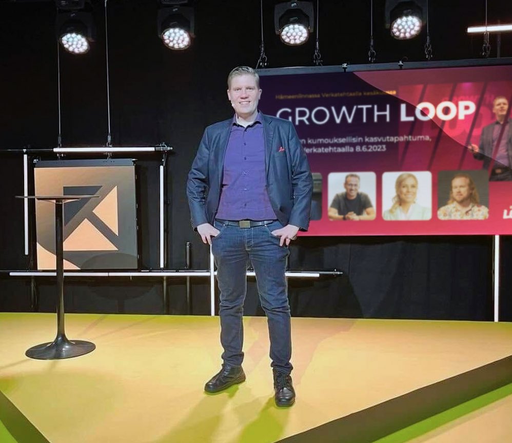 Oli ilo julistaa kasvun ilosanomaa Kongressimessuilla, kun pääsin kertomaan vuoden kumouksellisimman kasvutapahtuman Growth LOOPin syntytarinaa🤩

Merkkaa kalenteriin 8.6.2023 Hämeenlinnaan.

Muutos on varmaa. Kasvu on tehtävä.

growthloop.fi 

#growthloop #kasvukiertue