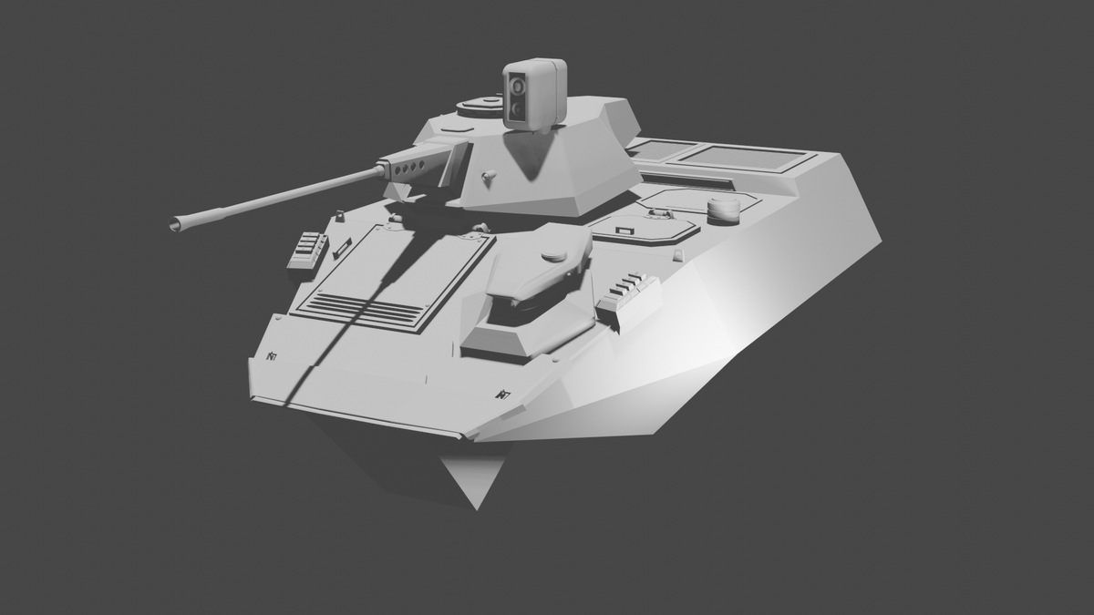 PAN31876897's tweet image. 雨の日はモデリング。ラーダー製作中です。
（一部自己解釈にてデザイン）
＃パトレーバー
＃ラーダー
#3db
