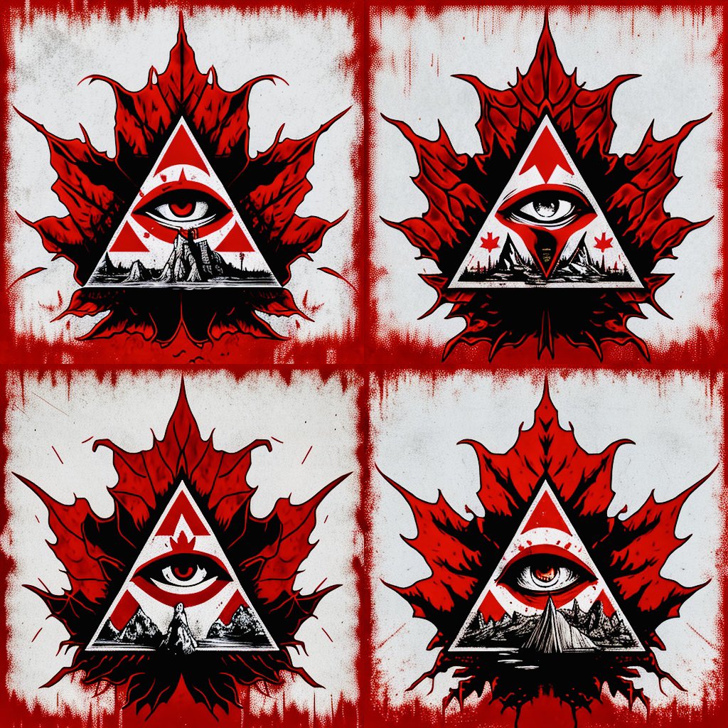 JloMagneto's tweet photo. @JustinTrudeau @POTUS I been making new Canadian Flags to try reflect the modern tyrannical dictatorial vibe you got goin on @JustinTrudeau - I got PLENTY more to post lmao #TrudeauIsTrash https://t.co/zL9QE1t5jG