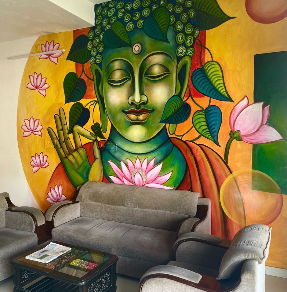 PrestonSpaces's tweet photo. This is to our Indian community. Bring peace and serenity to your space with our stunning Buddha murals. Handcrafted with care, our murals are the perfect addition to any home or office. #BuddhaMural #BuddhaArt #WallArt https://t.co/YY6exDOL4a