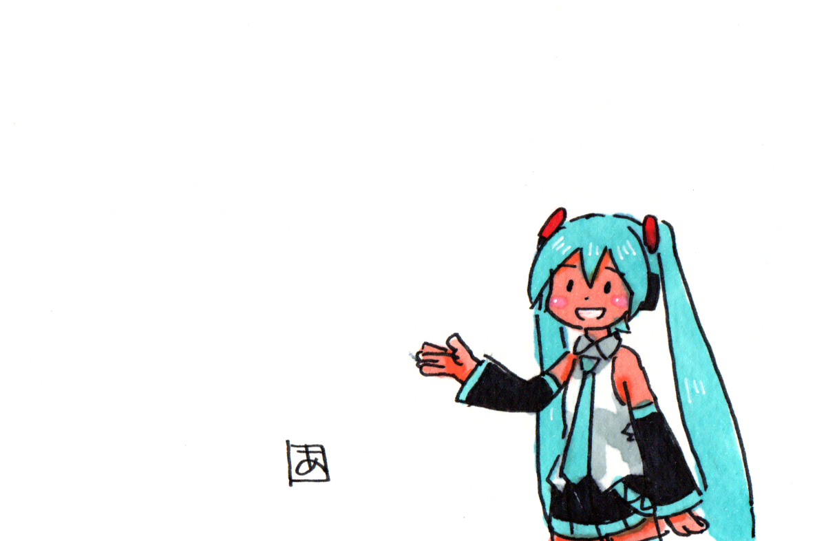 初音ミク「初音ミク #VOCALOID #初音ミク #ボーカロイド #ボカロ  」|あらがいのイラスト