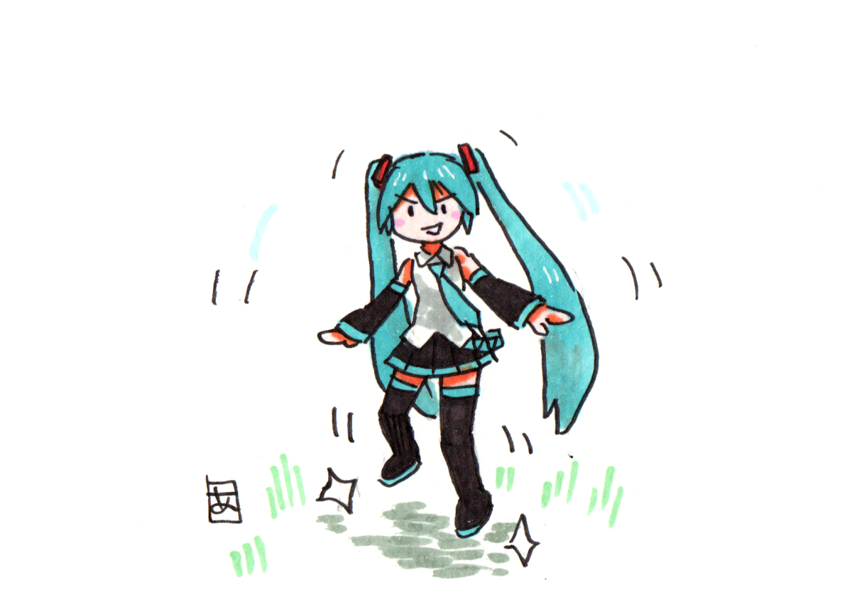 初音ミク「初音ミク #VOCALOID #初音ミク #ボーカロイド #ボカロ  」|あらがいのイラスト