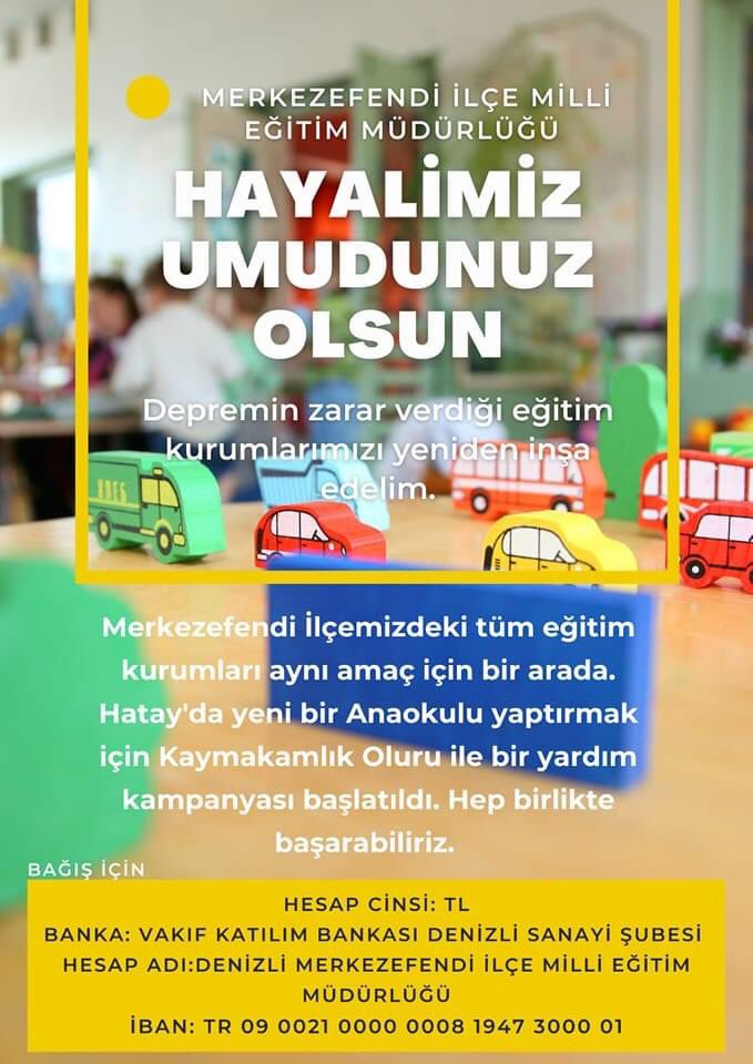 Merkezefendi İlçemizdeki tüm eğitim kurumları ve yürek dostları aynı amaç için bir arada❤