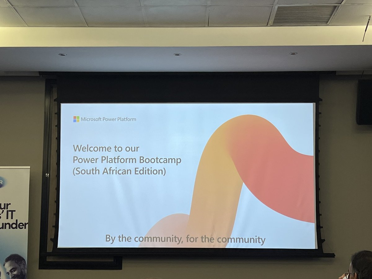 ThatTechieGirl's tweet photo. Let the Global Power Platform Bootcamp at MS SA office begin 🔥
Keynote by Jonathan Hart
#ThatTechieGirl #PowerPlatform #PowerAddicts #GBBP https://t.co/2kR6yvDyXY
