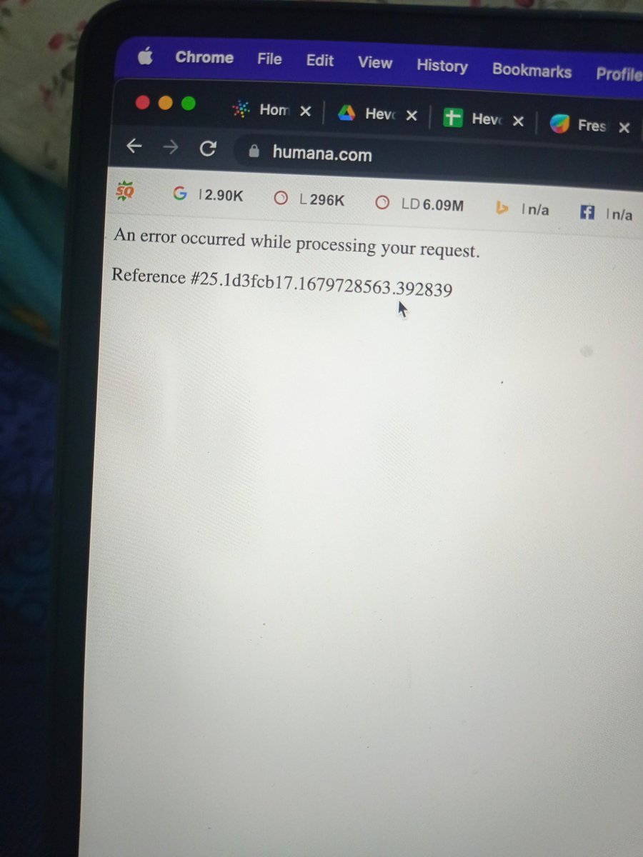 rajeshkumar03's tweet photo. @Humana Your website is having issue. I am going through your pages and seems like home pages your customer support is having Database error. Just to bring this @Humana  web team https://t.co/XrQQhYRSGE