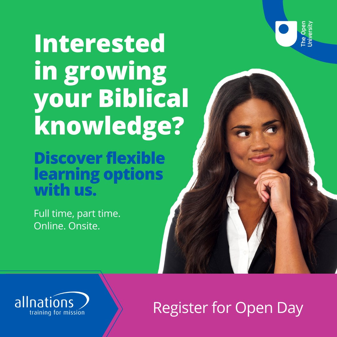 allnationsuk's tweet photo. No matter who we are, where we are, or what stage we are at in our Christian experience and theological understanding, the global church needs us all!
Book in for our Open Day on Saturday13 May to discover more. π
https://t.co/9VLixJdHUg
#missiontraining #BibleCollege See less https://t.co/aZ9MFCUvE7