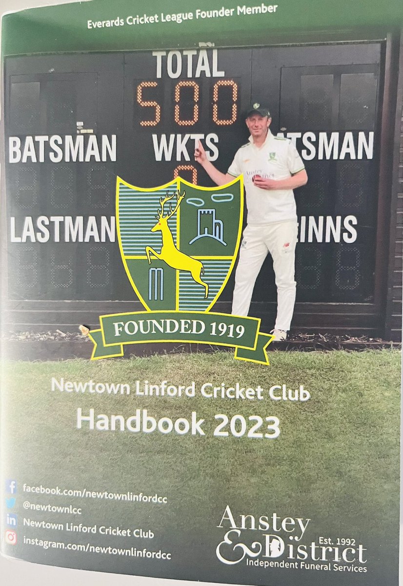 Jon Dale (@jonrdale78) on Twitter photo It’s taken 45 years, but I’m finally a front cover star!!! 🏏😉 Thanks <a href="/NewtownLCC/">Newtown Linford CC</a> #500 It’s taken 45 years, but I’m finally a front cover star!!! 🏏😉 Thanks <a href="/NewtownLCC/">Newtown Linford CC</a> #500