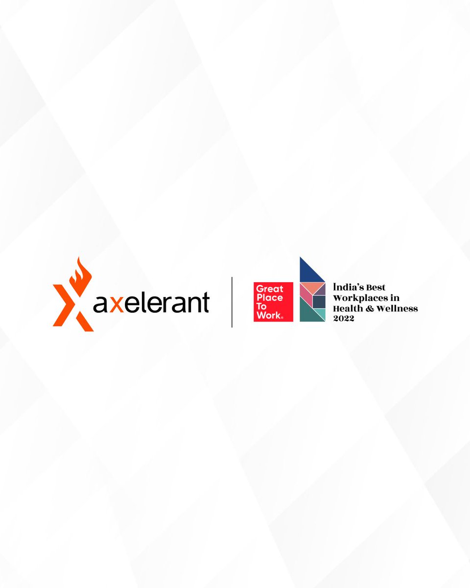 axelerant's tweet photo. Excited to announce that @GPTW_India has recognized us as one of the best workplaces prioritizing #HealthAndWellness. 🧡

Here’s to our team for prioritizing their holistic wellness—you made this possible. 🙌

#BestWorkplacesInHealthAndwellness2022 #GPTWCertified https://t.co/bKk2mV0vGH