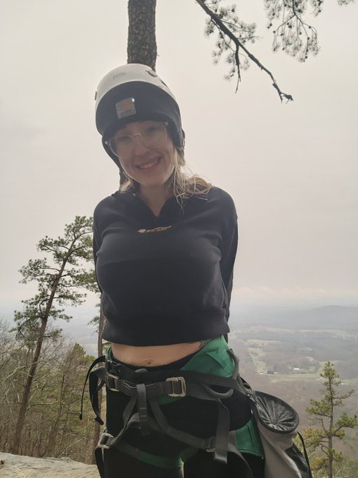 1 pic. About to use the belay gear. Looks like you have to trust me with your life <3 https://t.co/x