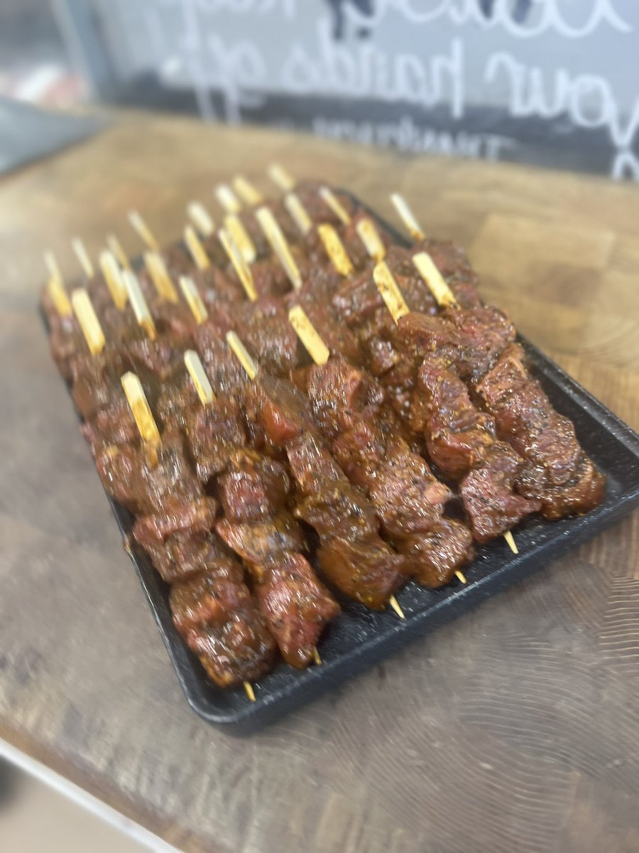 Suns out sticks out 
Black Garlic Rump Steak 
#areyouready #summerscoming #clockschangetonight #letshaveit