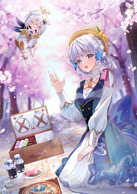 原神　手描き　神里綾華　色紙　イラスト 原神 手描き 神里綾華 色紙 イラスト イラスト