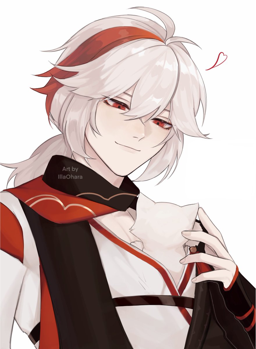 Kazuha with his friends cat 
#原神 #GenshinImapct #rkgk #kazuha