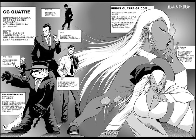 The one thing I feel painfully about GriGri's settings is his height; more than 20 years ago, I decided to make him the same height as myself at random. Now I draw with the intention of being over 180 cm. 