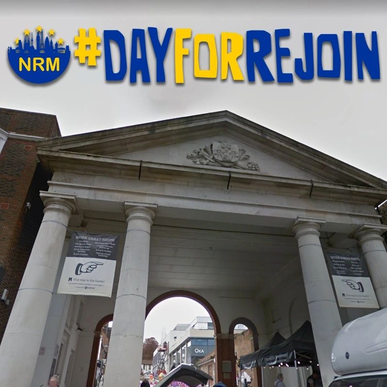 EM_SWSurrey's tweet photo. Who is coming to Guildford today? Come and join us anytime from 11am to 3pm, at Tunsgate Arch, High Street, Guildford GU1 3QT with our #Brexitometer / Eurometer. #DayForRejoin #SWSurrey https://t.co/aJHG3GfHx8