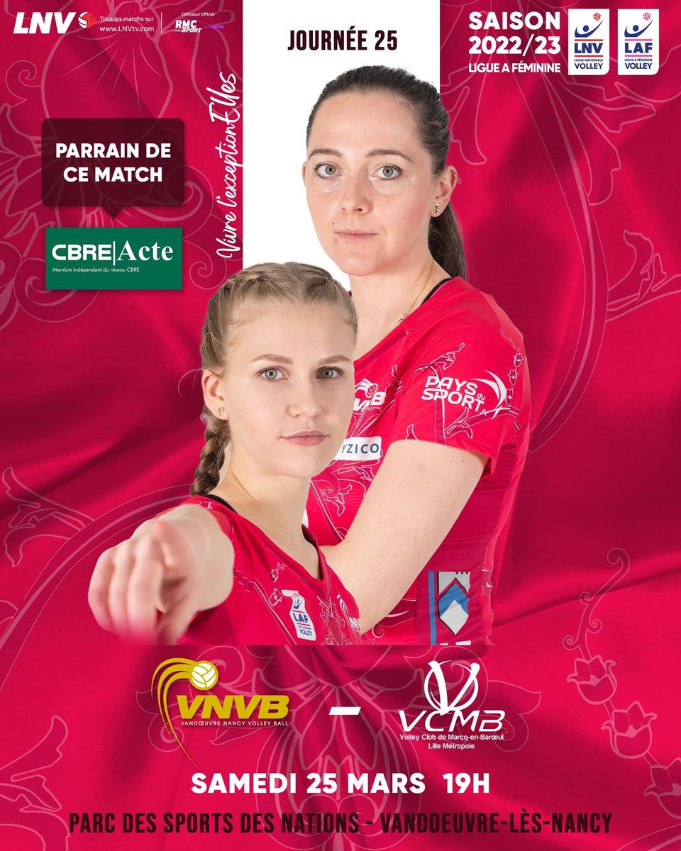 VNVBofficiel's tweet photo. ๐๐๐๐ ๐๐๐ ๐ฅ
TOUS AU PSVN ! ๐
โก๏ธ VNVB // Marcq-en-Baroeul
๐ฅ Journรฉe 25
๐ 19h
๐ Parc des Sports des Nations
๐ Billetterie : https://t.co/Lyl0tbDG0c
Match parrainรฉ par CBRE Acte - Immobilier d'entreprise
๐ https://t.co/uWNQ1o2Uyn
#gogogovnvb #vivrelexceptionelles https://t.co/o5u6dshHcy